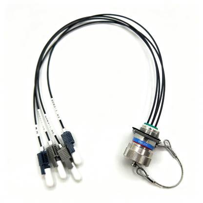 F-tone D38999 4Cores Plastic of fiber connectors Plug and Socket J599POF/04P -4*HFBR4501 fiber optic cable Assembly
