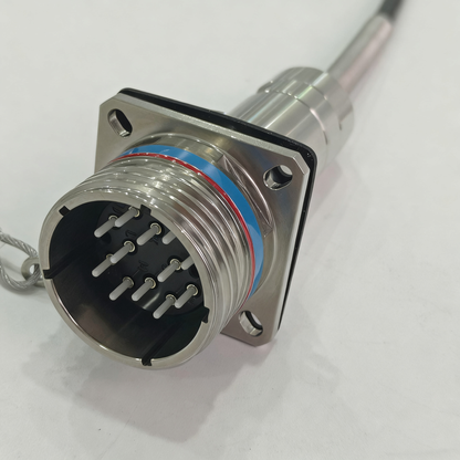 F-tone D38999 Series Standard Circular Connectors ARINC801 12Cores Plug and Socket J599A8/26KF12N Fiber Optic Cable Assembly