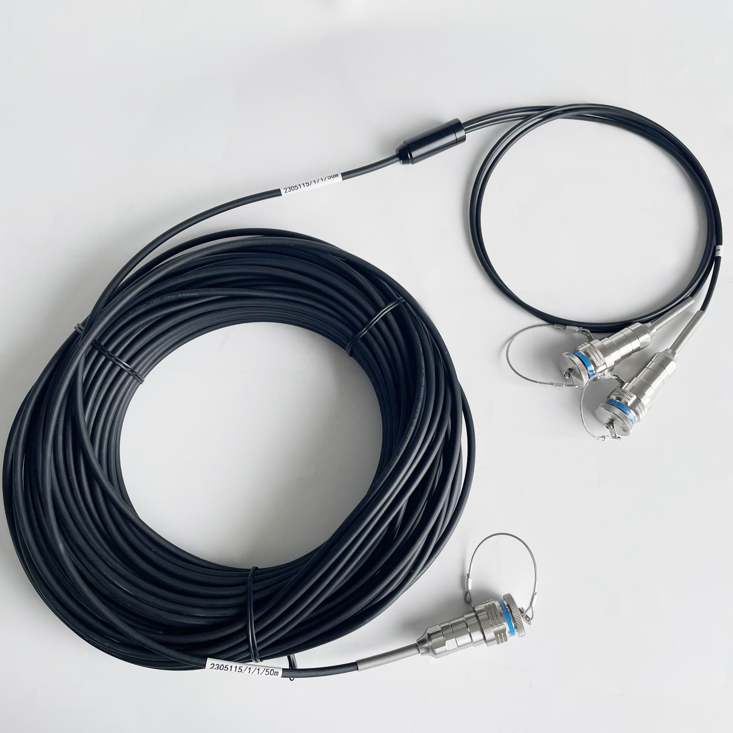 F-tone MIL-DTL-38999/26KC08B1N GJB599 /20KC08A1N Series Standard Circular Connectors Plug Fiber Optic Cable Assembly