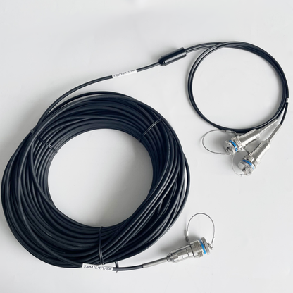F-tone MIL-DTL-38999/26KC08B1N GJB599 /20KC08A1N Series Standard Circular Connectors Plug Fiber Optic Cable Assembly