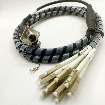 F-tone Outdoor Waterproof tactical fiber cable ODC connector 12/24 core MT Ferrule Assemblies