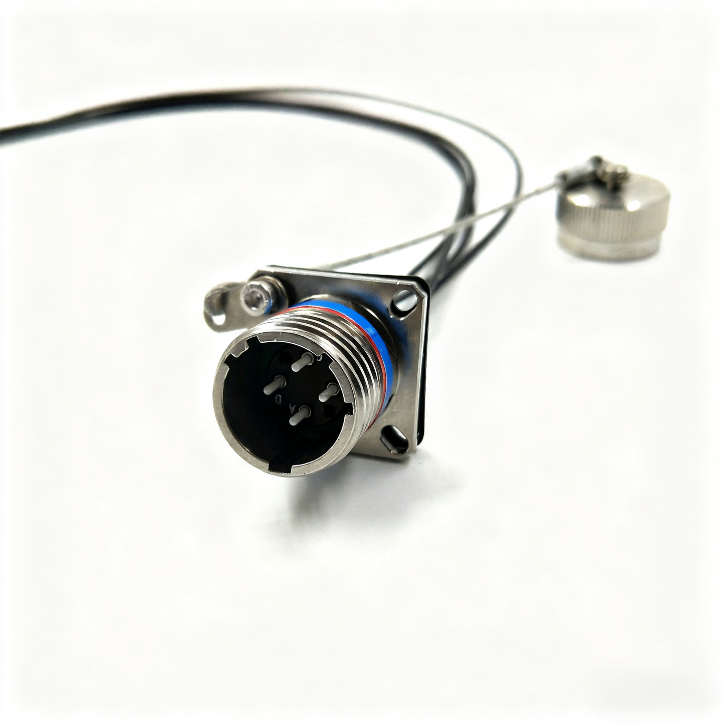 ARINC 801 MIL-DTL-38999 Series Fiber Optic 13# 4Cores Receptacle Connectors Tactical Cable Assembly