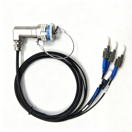 F-tone D38999 4Cores Plastic of fiber connectors Plug and Socket J599POF/04P -4*HFBR4501 fiber optic cable Assembly