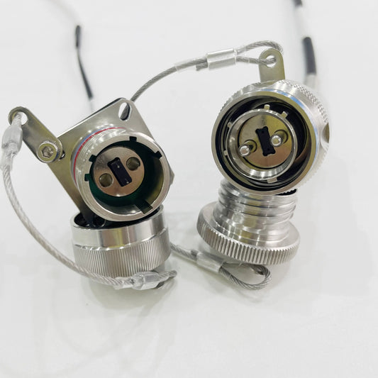 F-tone D38999 MT Series GYM18 Fiber Optic 13# 1MT 12cores Plug and SOCKET Connectors Cable Assembly