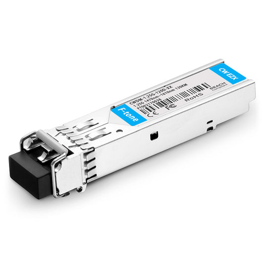 Generic Compatible 1000BASE CWDM SFP 1470-1610nm 120km DOM Duplex LC SMF Transceiver Module