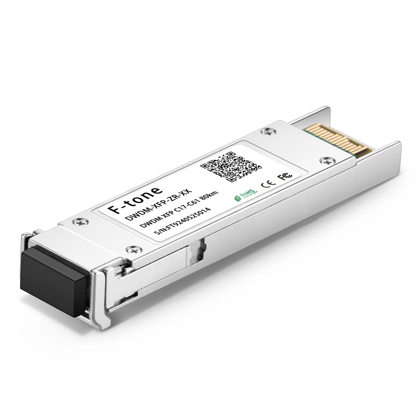 Generic Compatible 10G DWDM XFP C17-C61 80km DOM LC SMF Transceiver