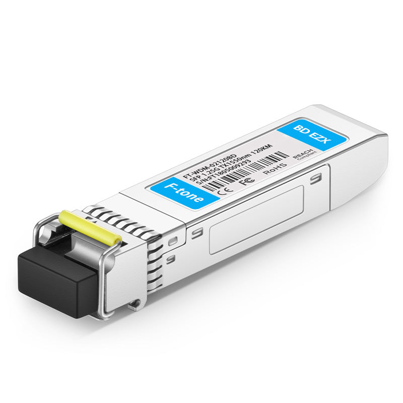 Cisco GLC-BX-120D Compatible 1000BASE-BX BiDi SFP 1550nm-TX/1490nm-RX 120km Transceiver Module